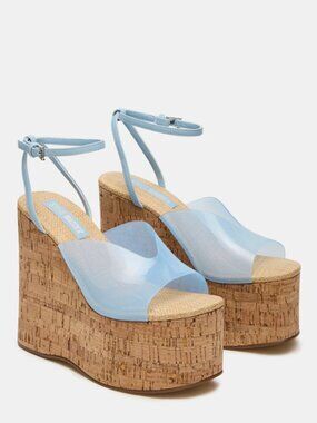 Sinai Light Blue Steve Madden Wedges